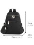 Minimalist Classic Backpack With Coin Purse