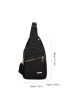 Quilted Sling Bag Mini Black