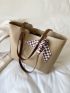 Minimalist Twilly Scarf Decor Shoulder Tote Bag