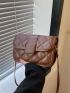 Quilted Flap Square Bag