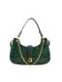 Crocodile Embossed Chain Decor Hobo Bag