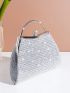 Rhinestone Decor Chain Novelty Bag