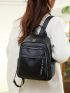 Studded Decor Classic Backpack