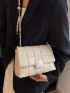 Quilted Flap Chain Square Bag