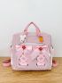 Bow & Flower Decor Functional Backpack