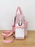 Bow & Flower Decor Functional Backpack