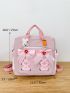 Bow & Flower Decor Functional Backpack