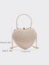 Luxury Handbag Clutch Purses Heart Shape Chain Women Ladies Evening Bag