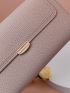 Litchi Embossed Long Wallet