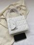 Quilted Square Bag With Coin Purse