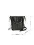 Mini Studded & Fringe Decor Bucket Bag