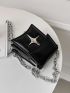 Mini Star Decor Flap Chain Square Bag