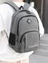 Men Letter Graphic Backpack