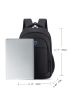 Men Metal Decor Laptop Backpack