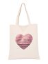 Heart & Slogan Graphic Shopper Bag