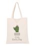 Cactus Graphic Shopper Bag