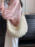 Oversized Shoulder Bag Minimalist Ruched Bag