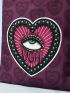 X TarrynAnnIllustration Eye & Heart Pattern Shopper Bag