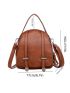 Women's Shoulder Bag Simple Fashion Bag, Casual Lightweight Versatile PU Bag