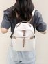 Mini Metal Decor Fashion Backpack