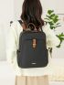 Two Tone Fashion Backpack Unisex Classic Backpack