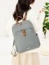 Two Tone Fashion Backpack Unisex Classic Backpack