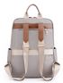 Two Tone Fashion Backpack Unisex Classic Backpack