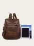 Tassel Decor Functional Backpack