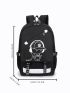 Men Cartoon Graphic Functional Backpack