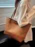 Two Tone Straw Bag