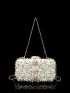 Rhinestone Decor Box Bag