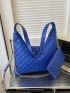 Quilted Detail Chain Hobo Bag With Coin Purse