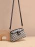 Geometric Pattern Dome Bag