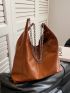 Minimalist Chain Shoulder Tote Bag