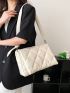 Quilted Detail Flap Square Bag