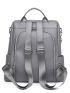 Litchi Embossed Zip Front Classic Backpack