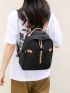 Mini Metal Decor Classic Backpack