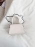 Mini Bow Decor Chain Strap Flap Square Bag