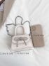 Mini Bow Decor Chain Strap Flap Square Bag