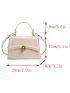 Mini Metal Decor Flap Square Bag