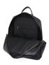 Black Classic Backpack Metal Decor Fashion Backpack