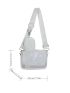 Clear Contrast Binding Square Bag With Coin Purse