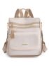 Tassel Decor Flap Pocket Functional Backpack