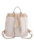 Tassel Decor Flap Pocket Functional Backpack