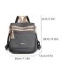 Tassel Decor Flap Pocket Functional Backpack