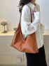 Large Shoulder Bag Minimalist Hobo Bag