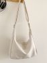 Minimalist Hobo Bag Beige For Daily Life