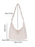 Minimalist Hobo Bag Beige For Daily Life