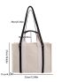 Minimalist Canvas Top Handle Bag