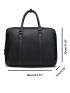 Men Vintage Design Double Handle Laptop Handbag Briefcase